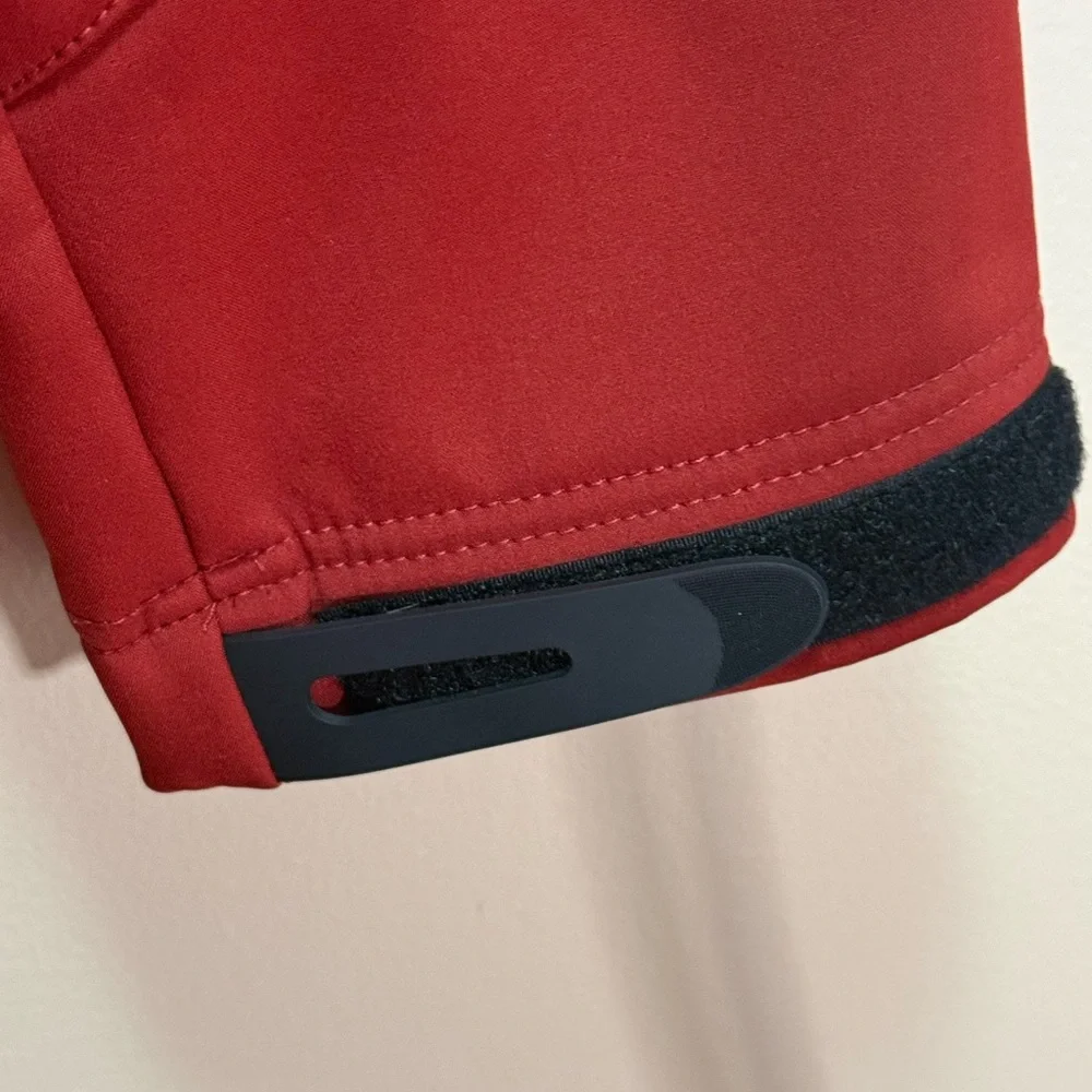 Wrangler ATG‎ Softshell Jacket Red M Outdoor Hiking Workwear Fleece Lined